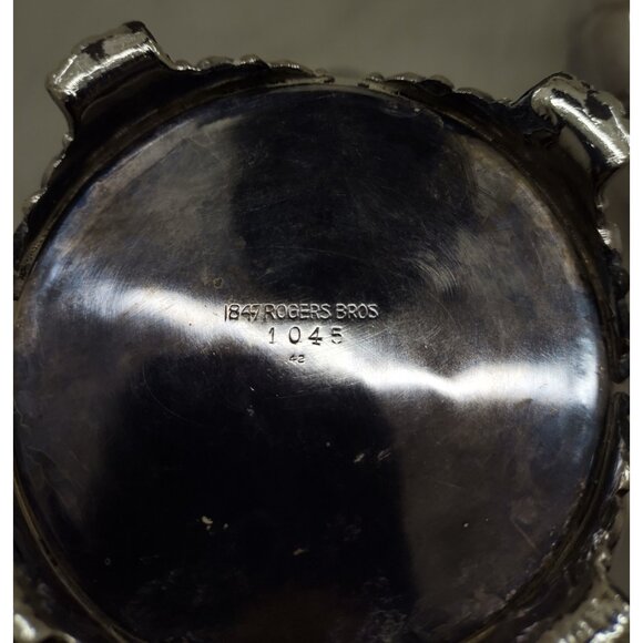 1847 Rogers Bros EP on Copper Victorian Silverplate Tea & Coffee Set Ornate - Picture 7 of 14